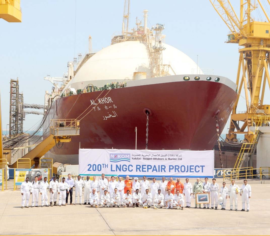 N-KOM hits 200th LNG carrier repair milestone