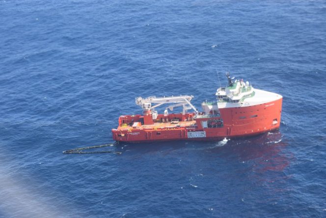 Paul A Sacuta vessel responding to the Hibernia oil spill