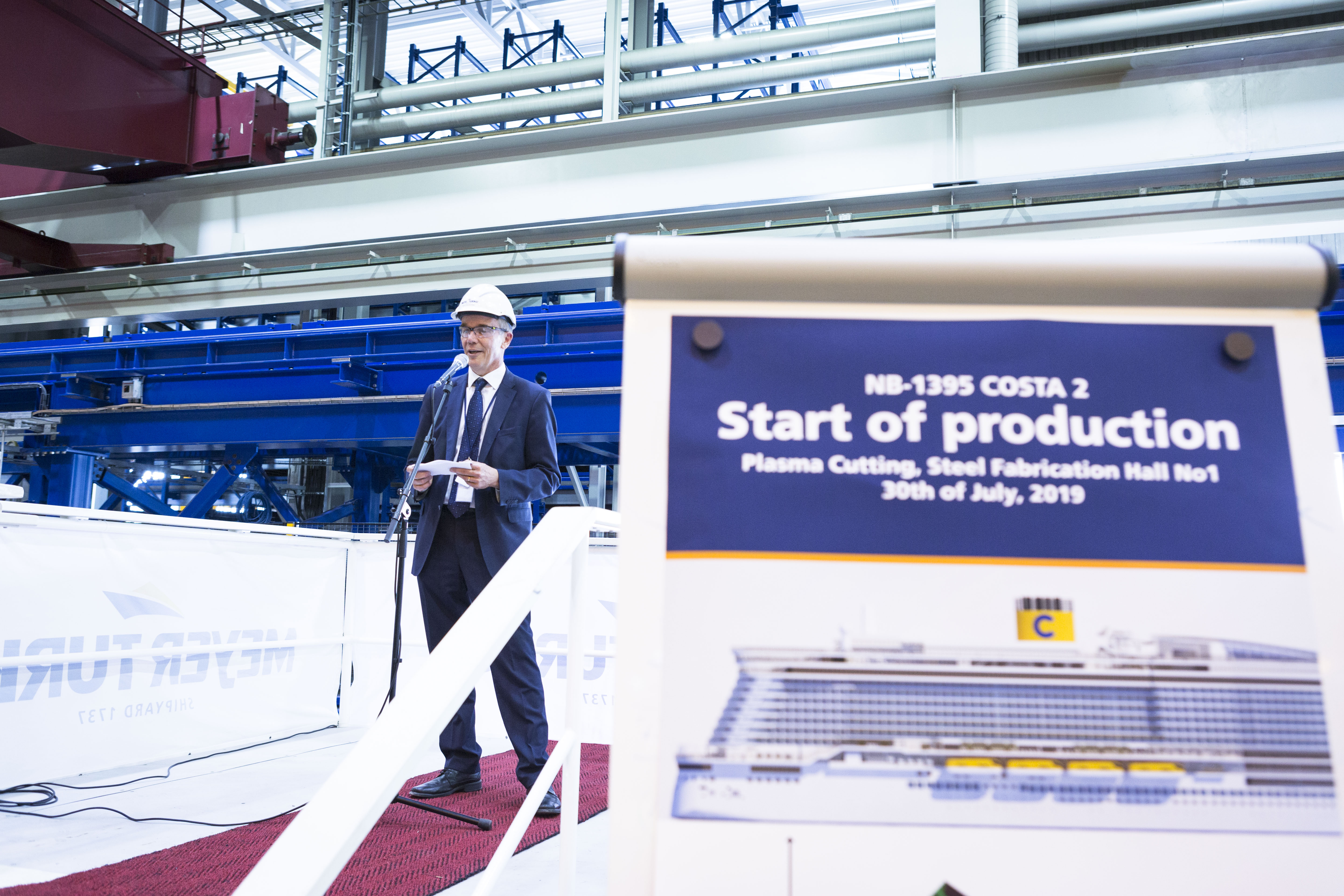 Meyer Turku starts building Costa Cruises' second LNG-fueled liner