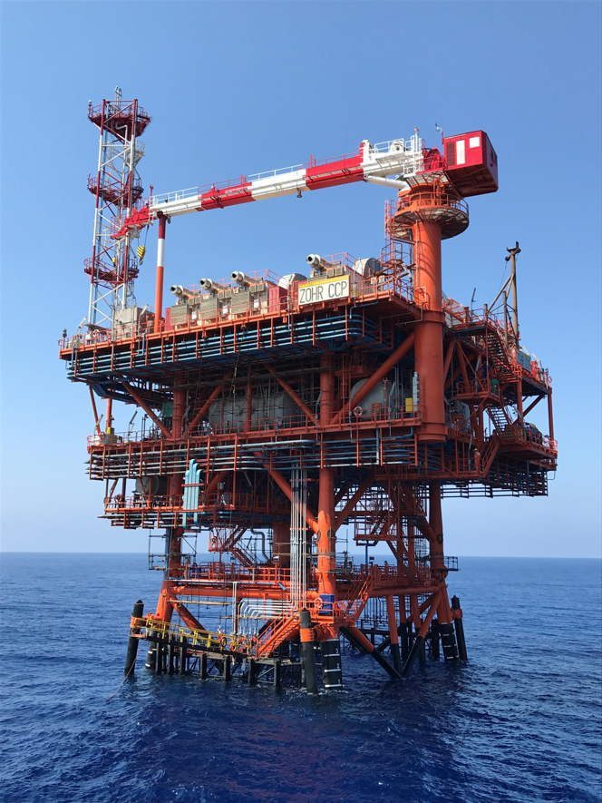 Zohr platform in the Mediterranean / Image source: Eni