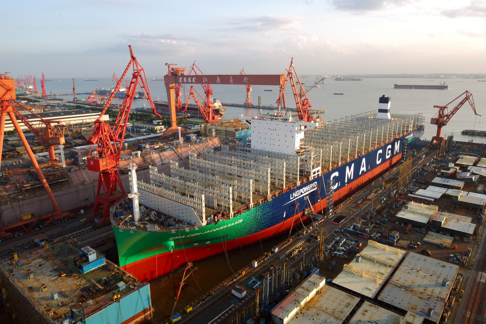 CMA CGM launches first 23,000 TEU LNG-powered boxship