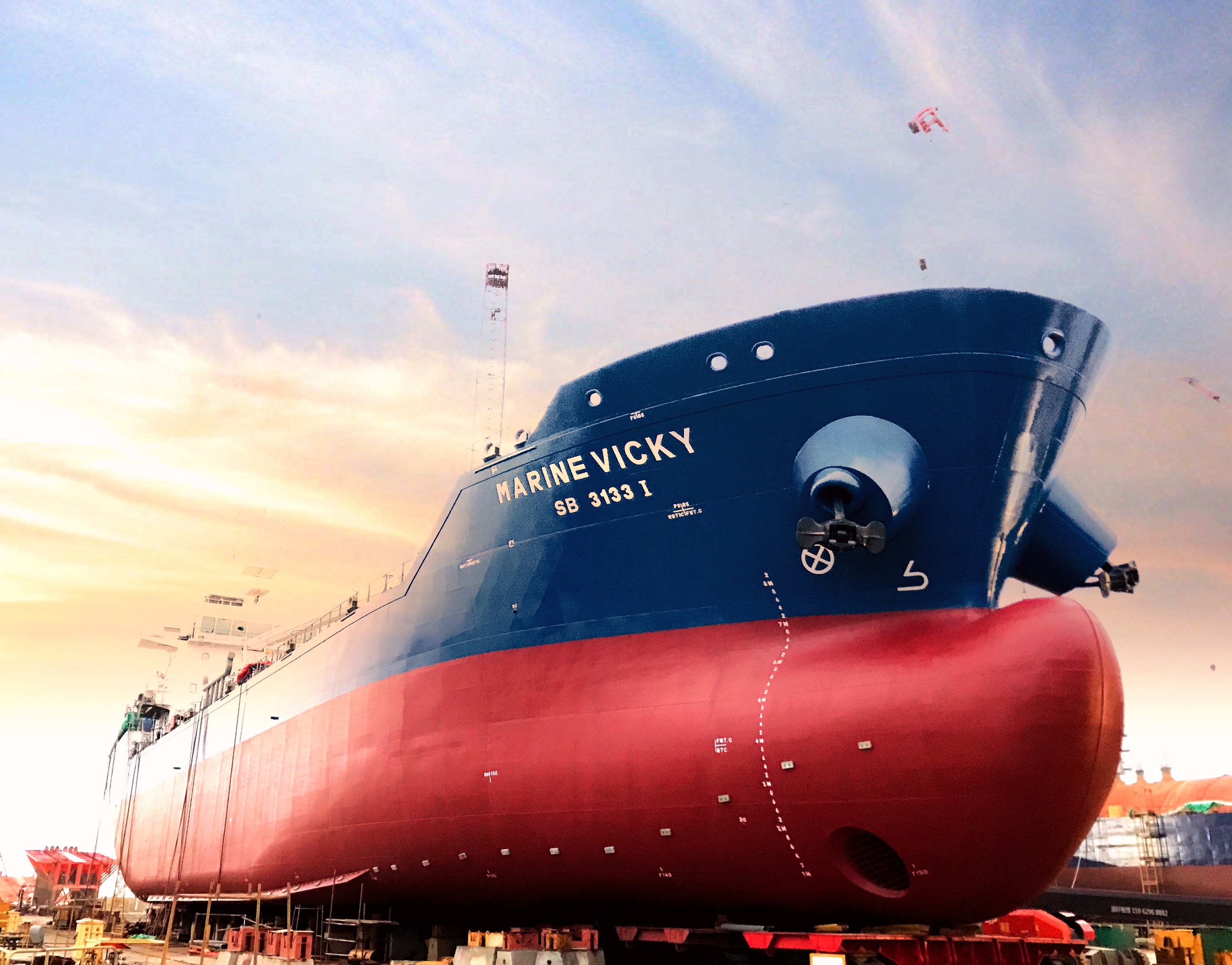 Singapore's first dual-fuel bunker vessel named Marine Vicki