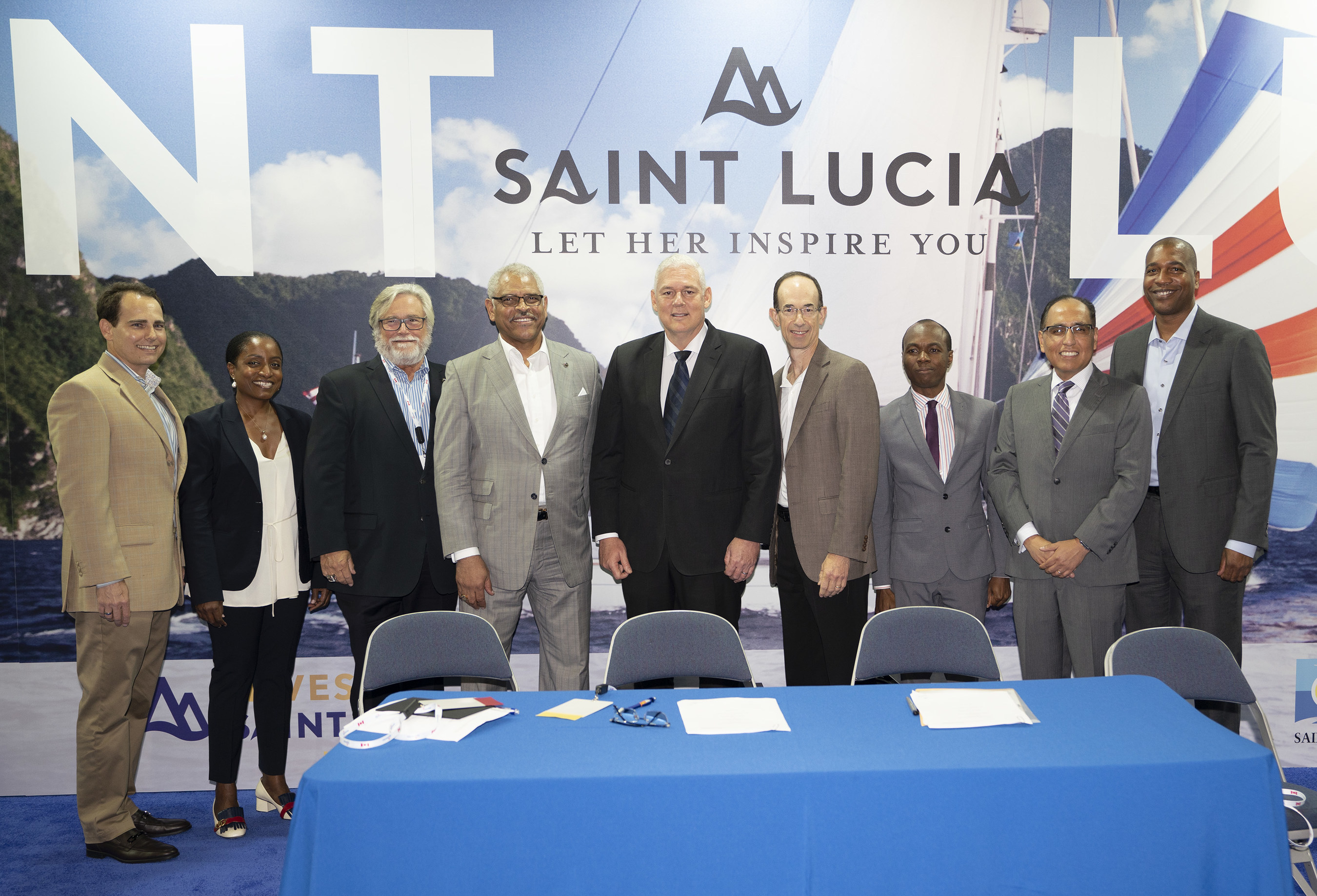 Saint Lucia deal signing ceremony