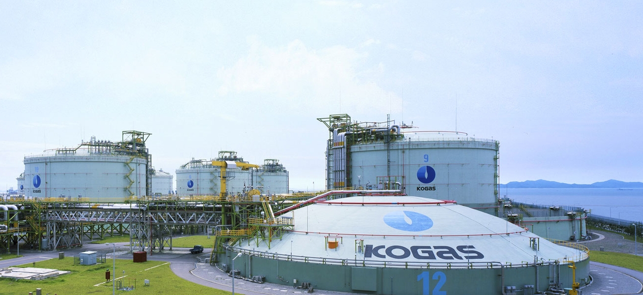 Korea corporation. Строительство завода. Korea Gas. Kogas.