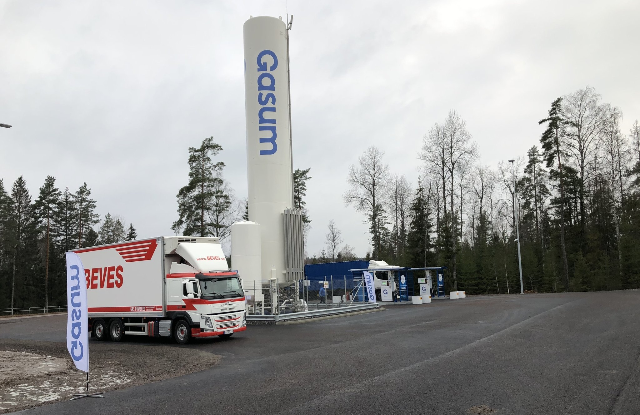 Gasum opens its fifth LNG-fueling station in Sweden