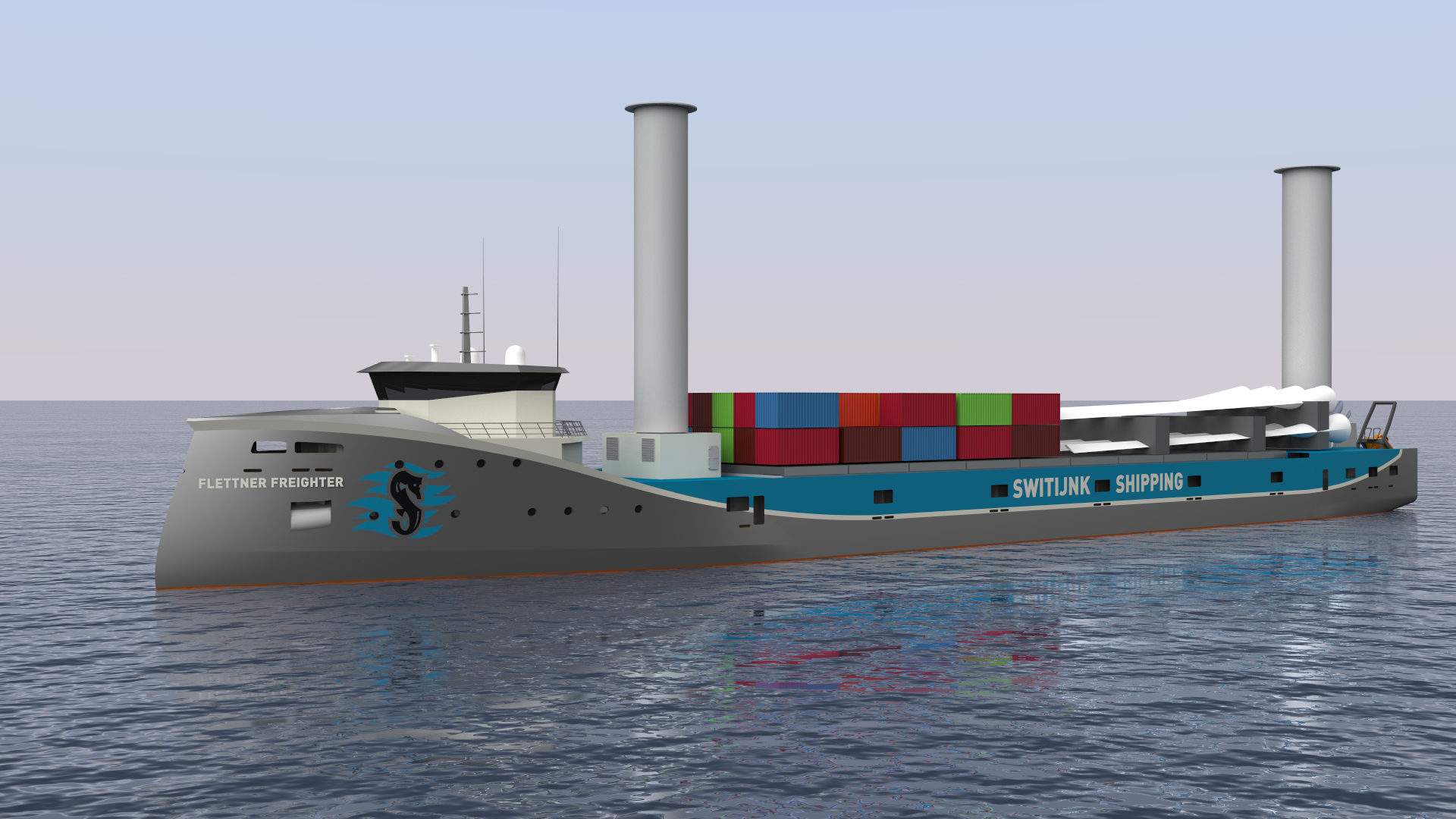 Switijnk Shipping Flettner Freighter 8500 C-Job Naval Architects