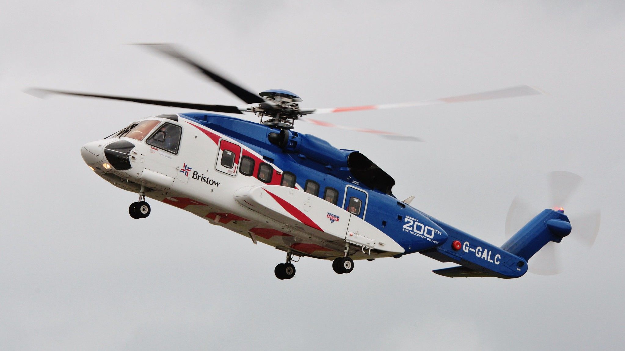 A Bristow helicopter