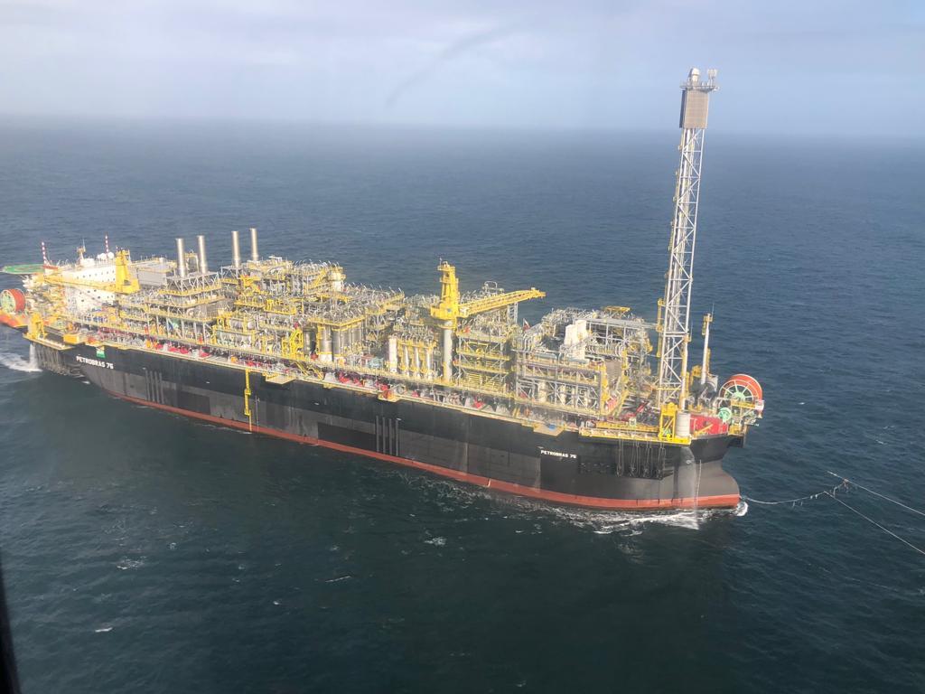 P-75 FPSO operating on the Buzios field