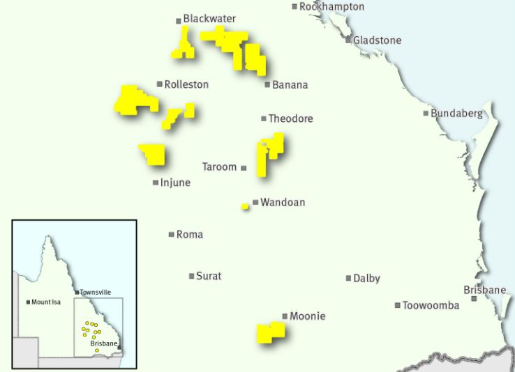 New natural gas acreage in Queensland