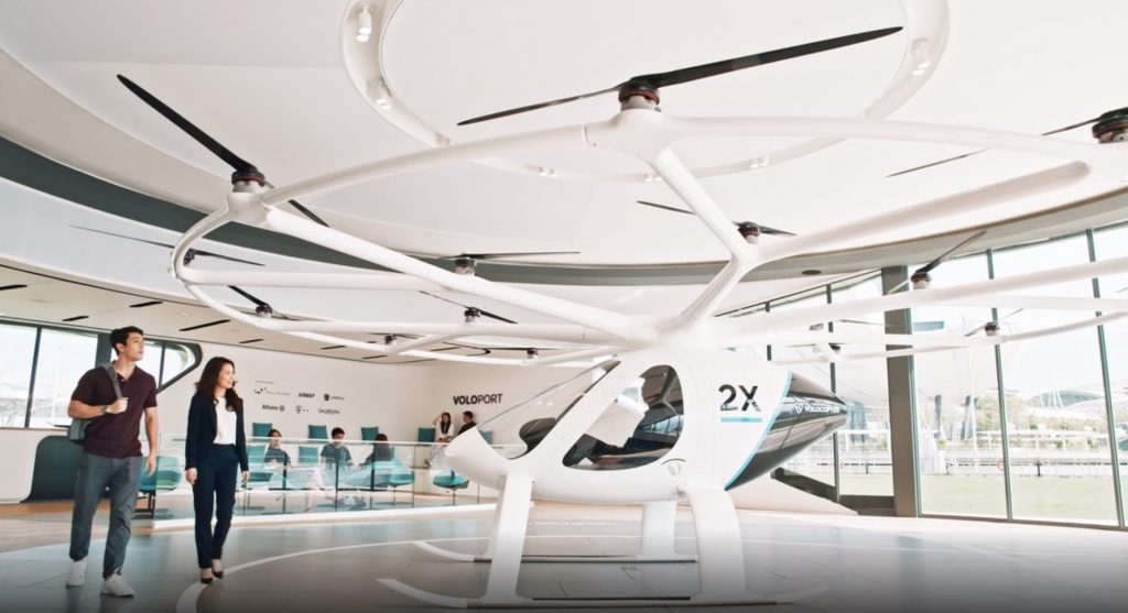 Dubai's future air taxi; Source: Volocopter