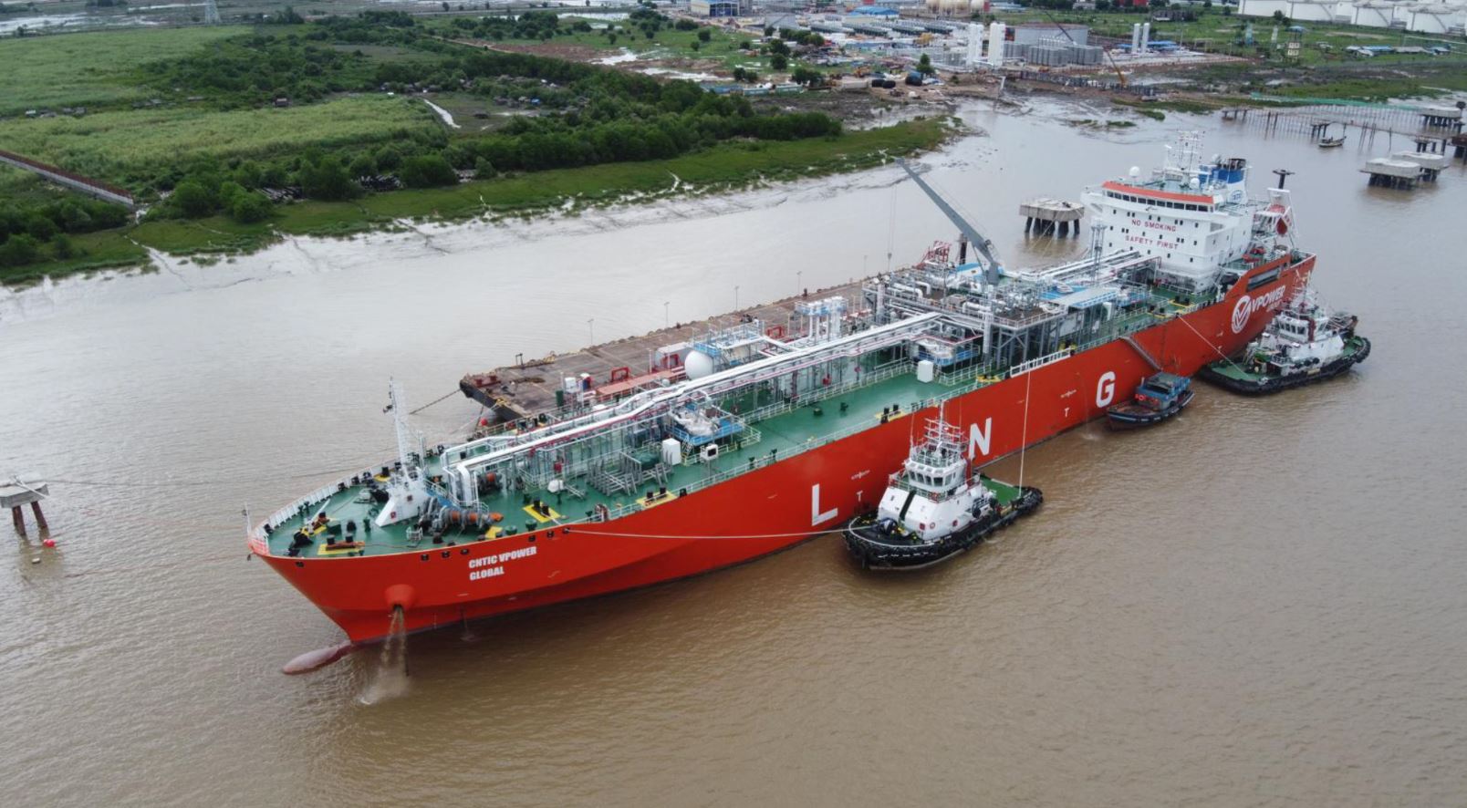 CNTIC VPower's first vessel delivering LNG to Myanmar