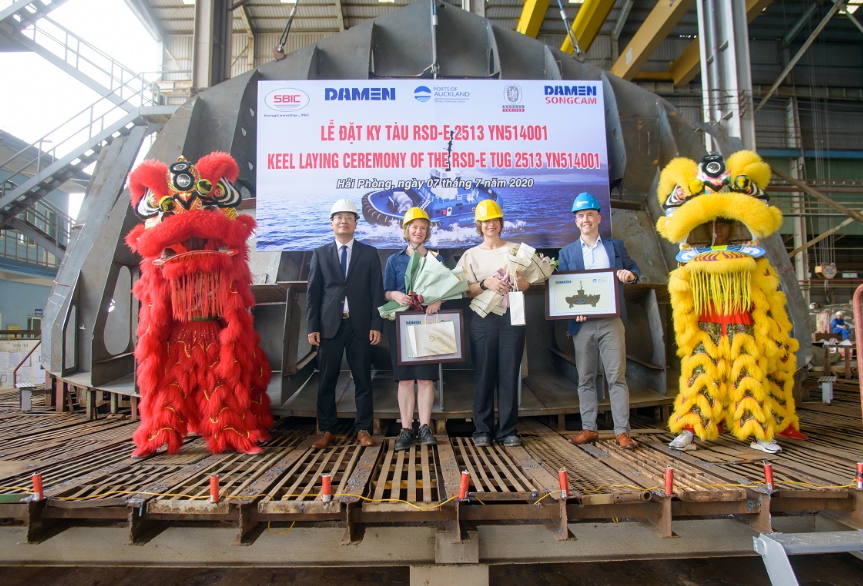 Reisbureau golf Vanaf daar Damen: Keel laid for Ports of Auckland's fully electric tug - Offshore  Energy