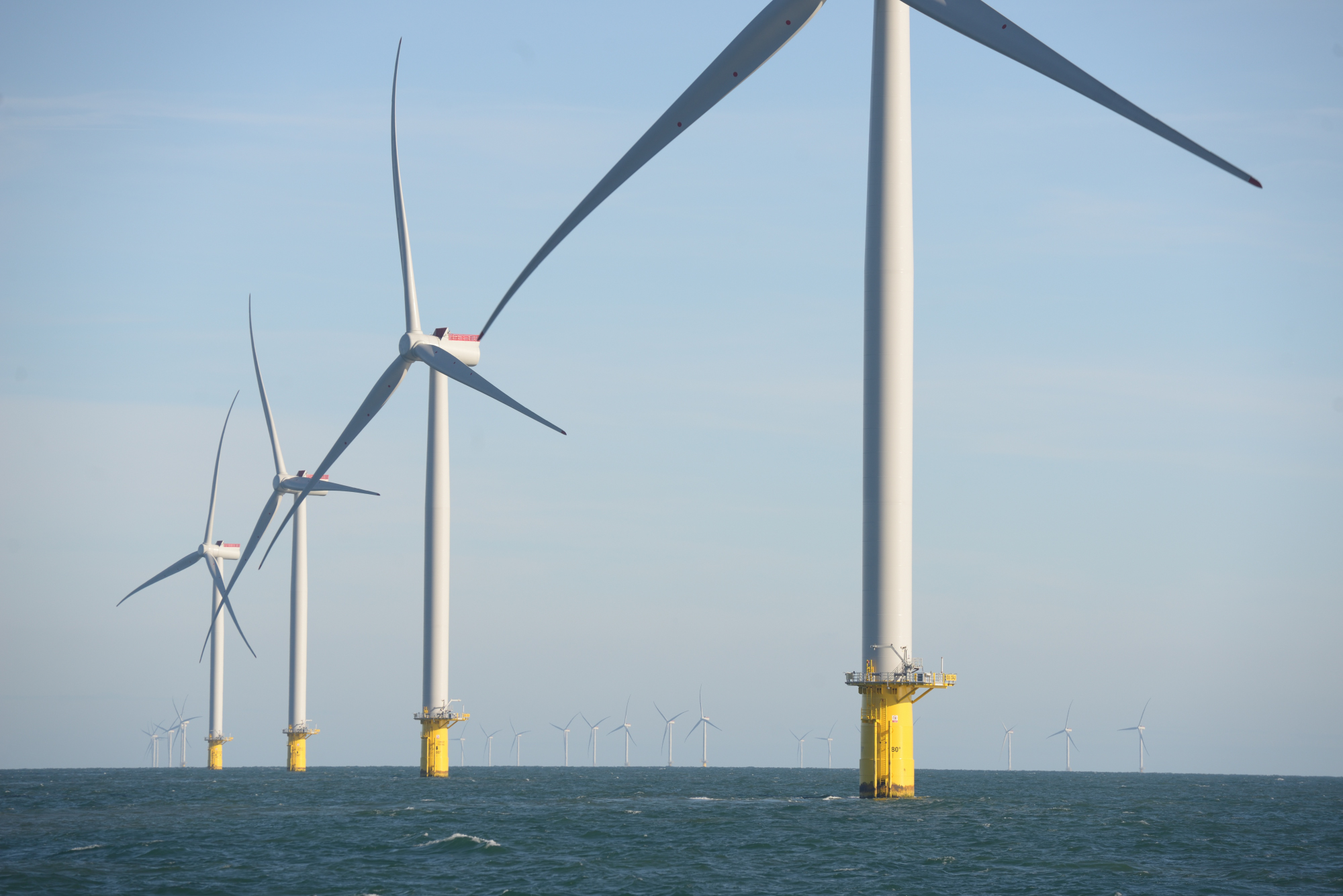 A photo of the Galloper offshore wind farm for illustration