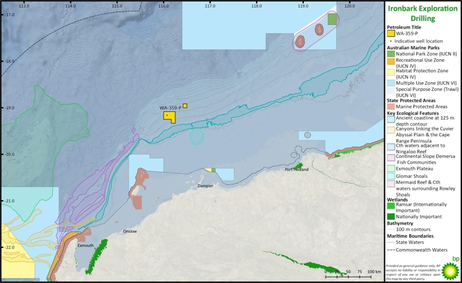 Ironbark location; Source: BP