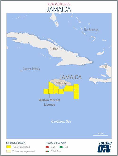 Walton Morant licence location; Source: Tullow Oil