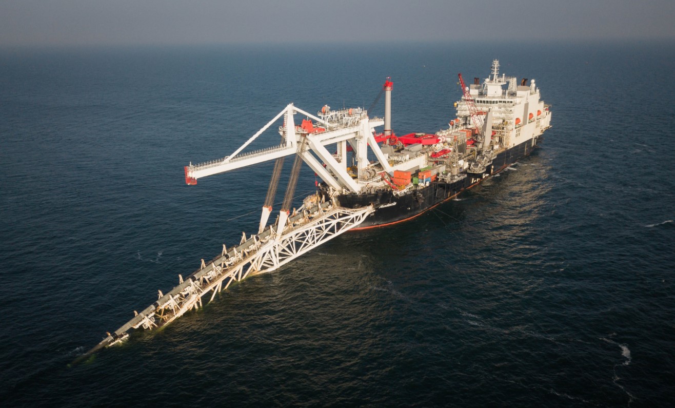 Allseas' vessel laying the Nord Stream 2 pipeline; Source: Nord Stream 2 AG Wintershall Dea U.S.