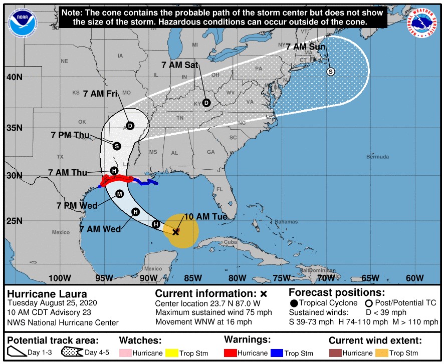 Hurricane Laura; Source: NOAA