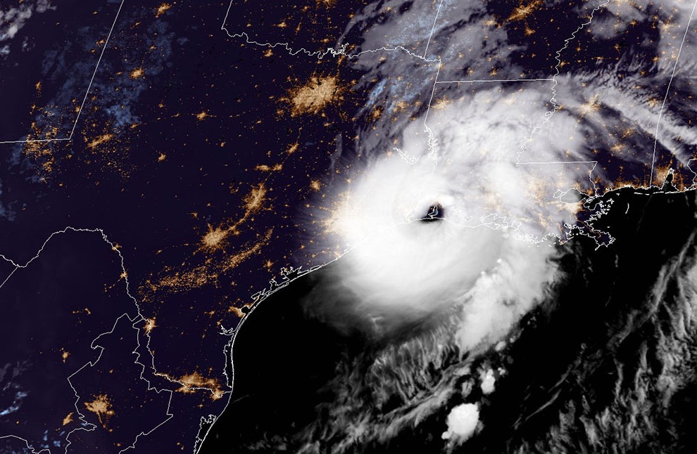 Hurricane Laura; Source: NOAA BSEE