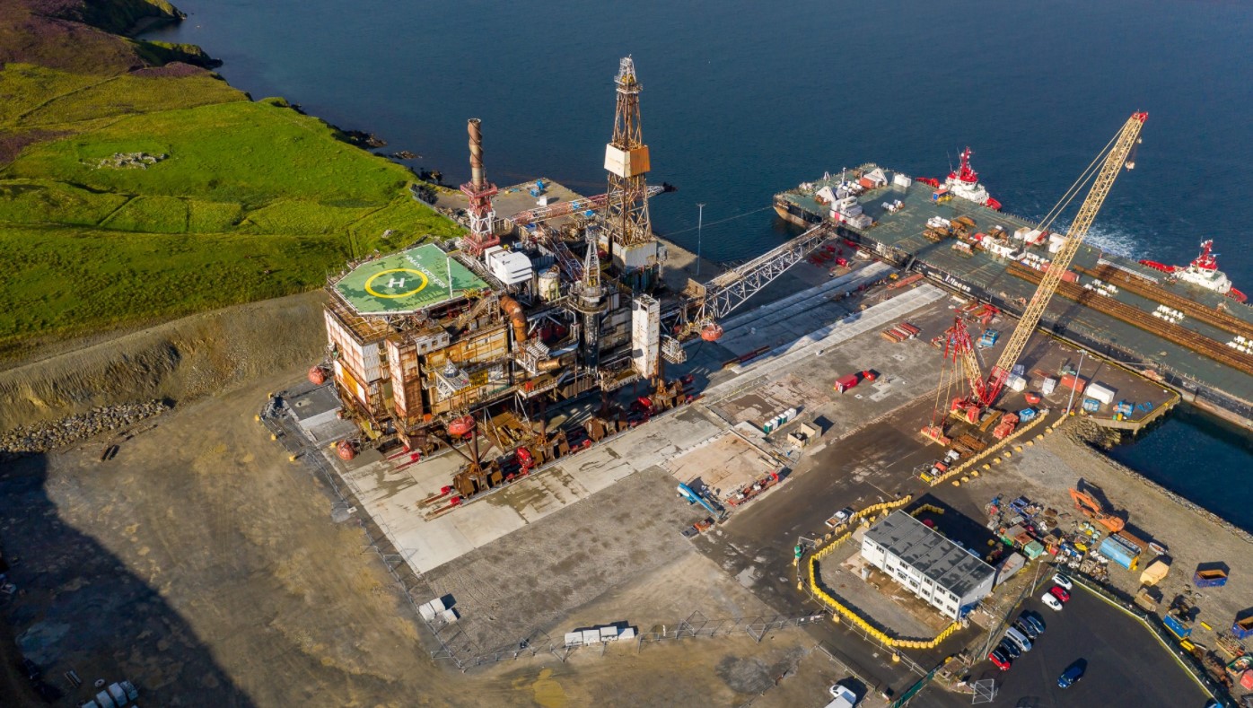 Ninian Northern topside ready for decommissioning; Source: Lerwick Port Authority