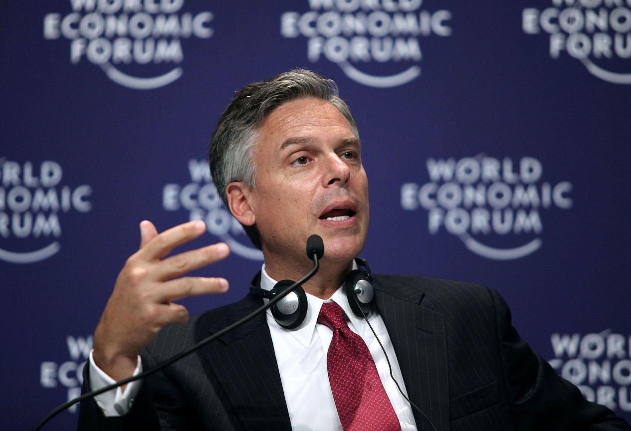 Jon Huntsman Jr. at the World Economic Forum in Dalian, China; Source: U.S. Government