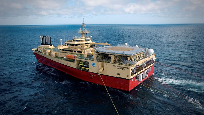 PGS seismic vessel Ramform Sovereign