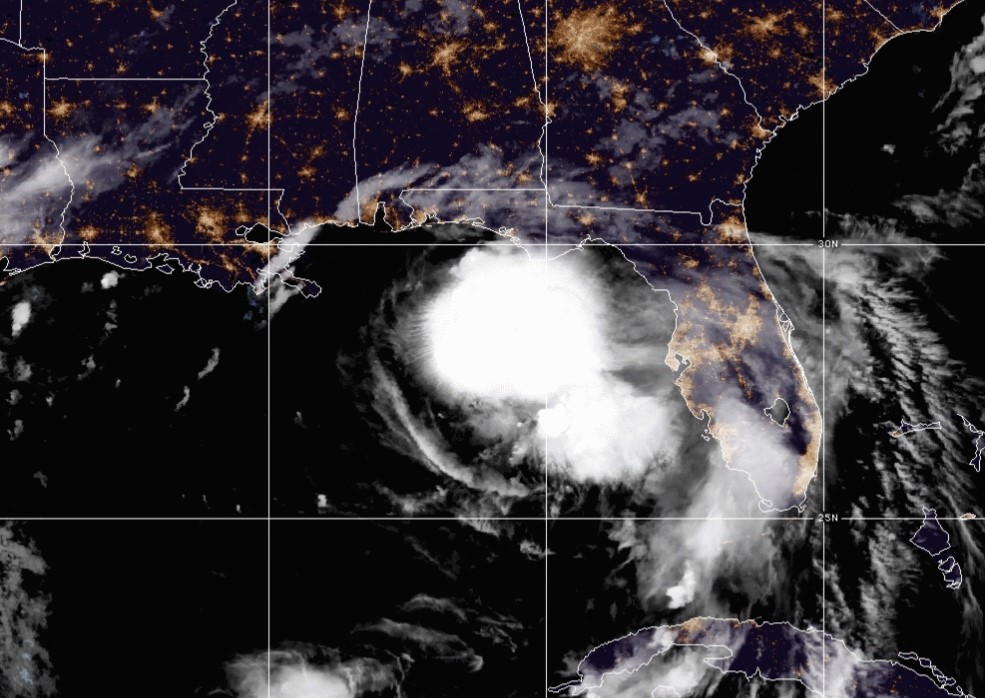 Storm Sally satellite image: Source: Hurricanes.org