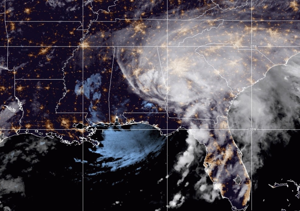 Hurricane Sally satellite image; Source: NOAA