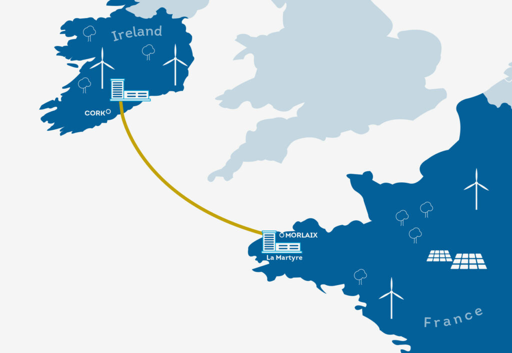 Celtic Interconnector map