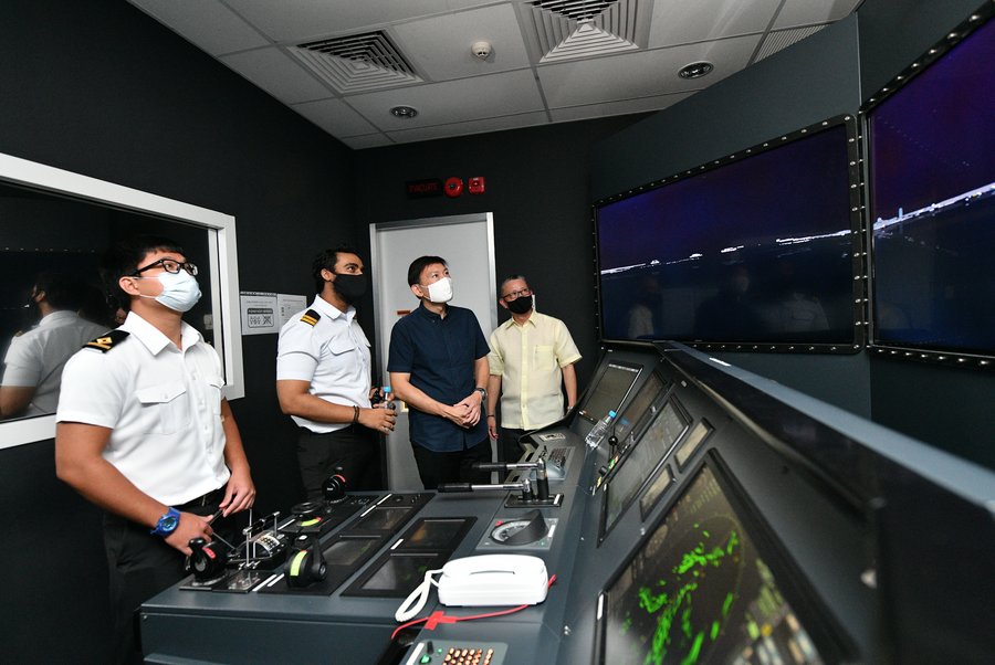 Tour of a simulator room at Wavelink Maritime Institute