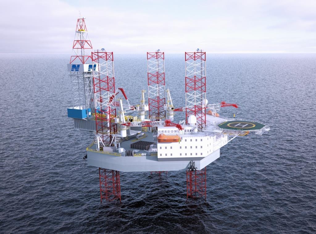 A Northern Offshore jack-up rig illustration