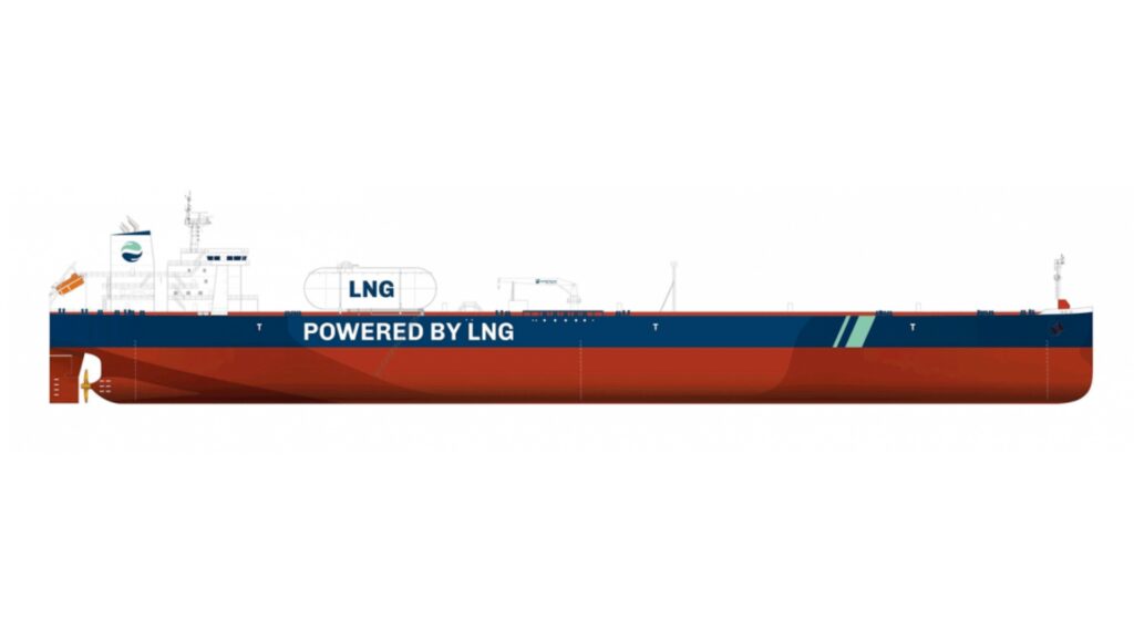 Total charters LNG-fueled Aframax quartet