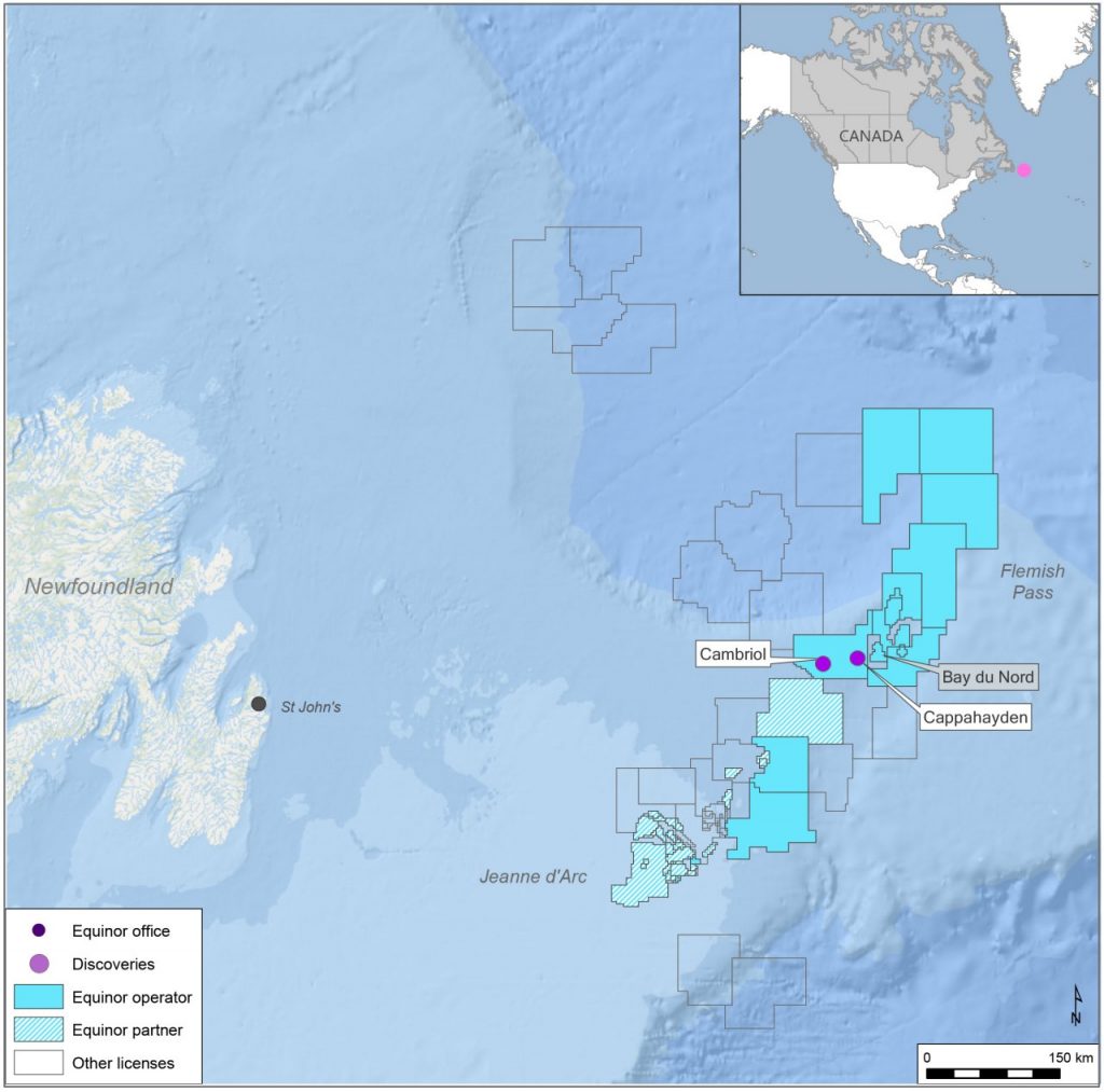 Newfoundland map - Equinor