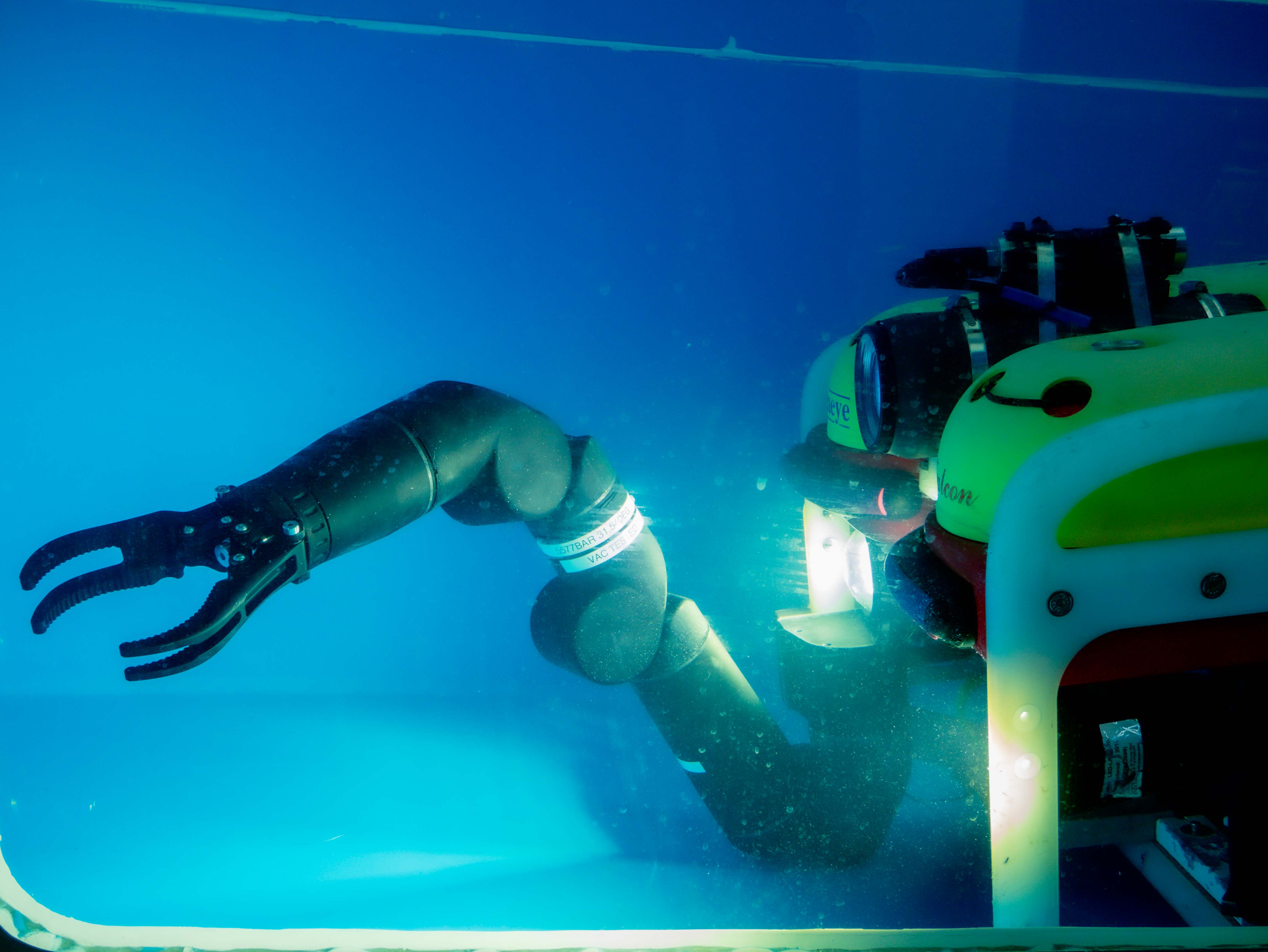 Blueprint Lab Reach Bravo robotic arm on an ROV