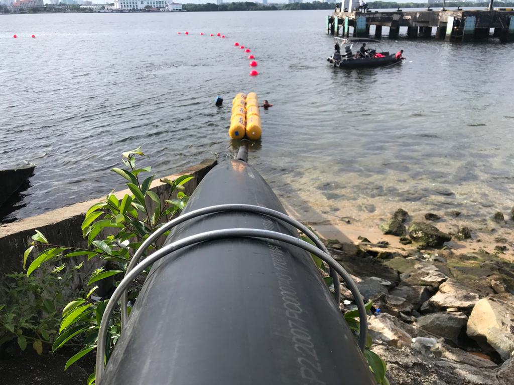 G8 Subssea cable lading in Singapore