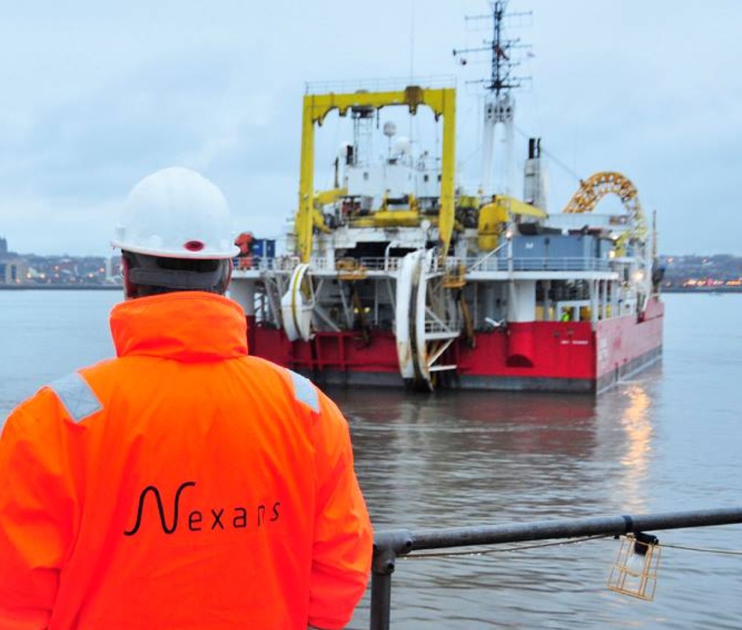 Nexans cable laying vessel