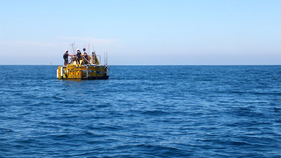 A photo of the HarshLab, the floating materials and components testing platform (Courtesy of HarshLab project)