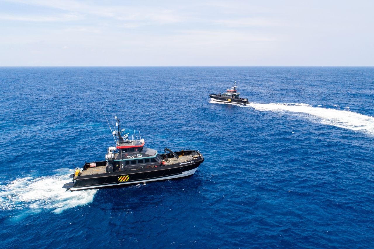 CWind Taiwan's two CTVs at sea