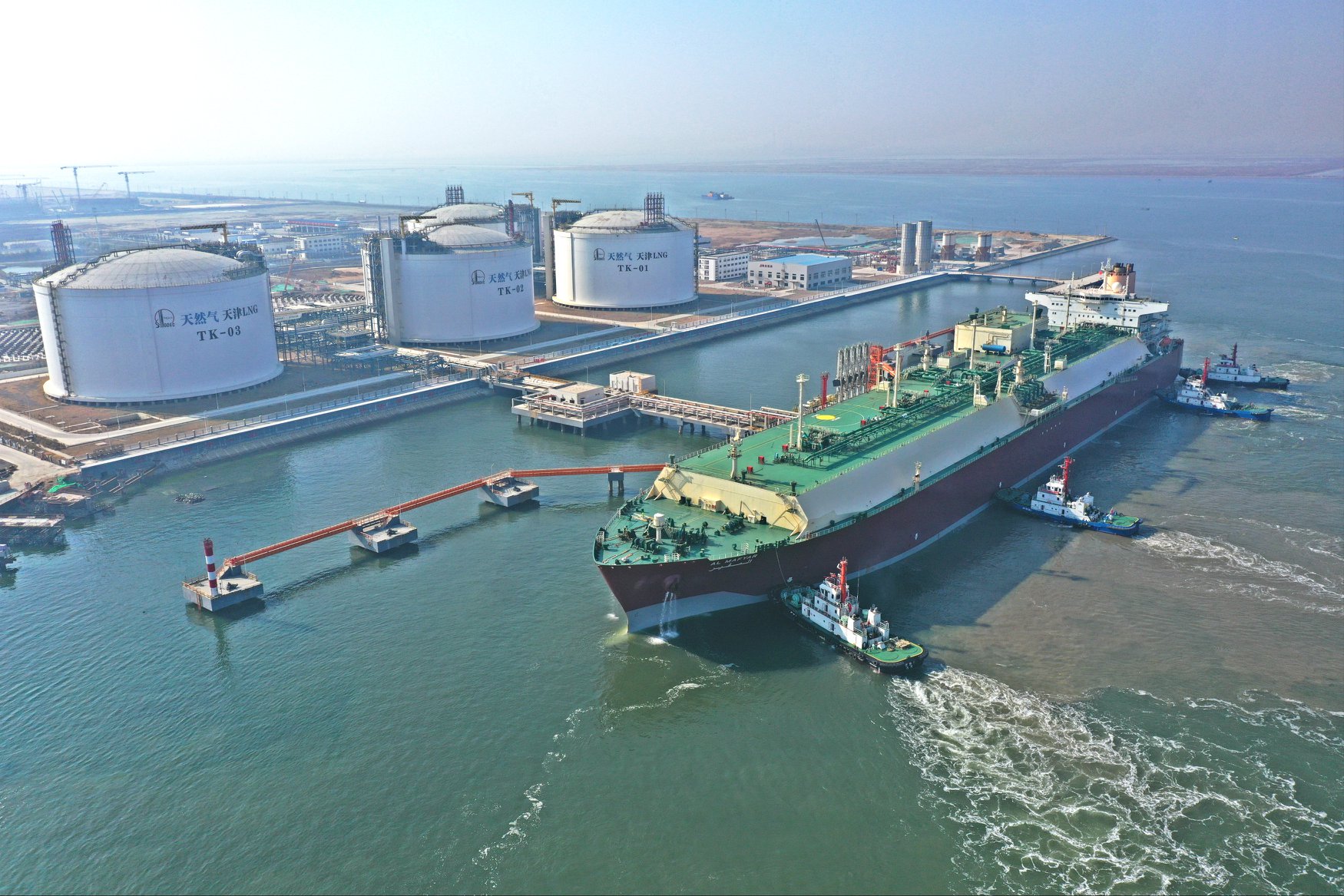 Sinopec unloads Q-Max at Tianjin LNG terminal