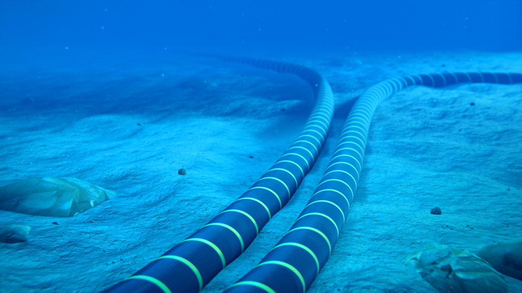 An image illustration of subsea cables (Courtesy of LOC Group)