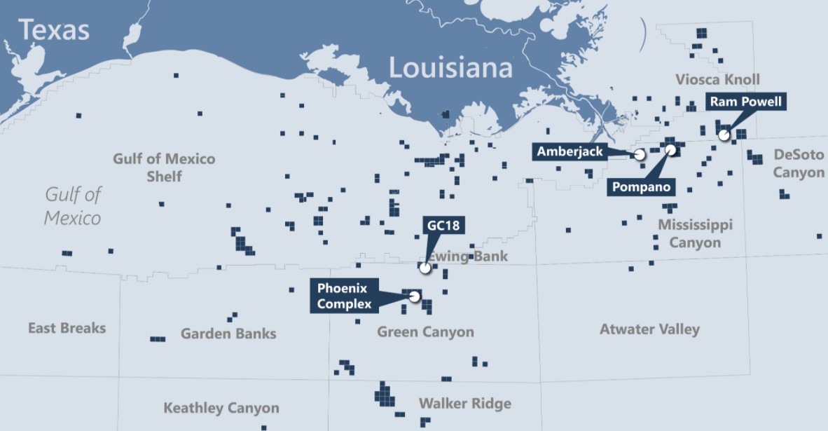 Talos assets in Gulf of Mexico; Source: Talos