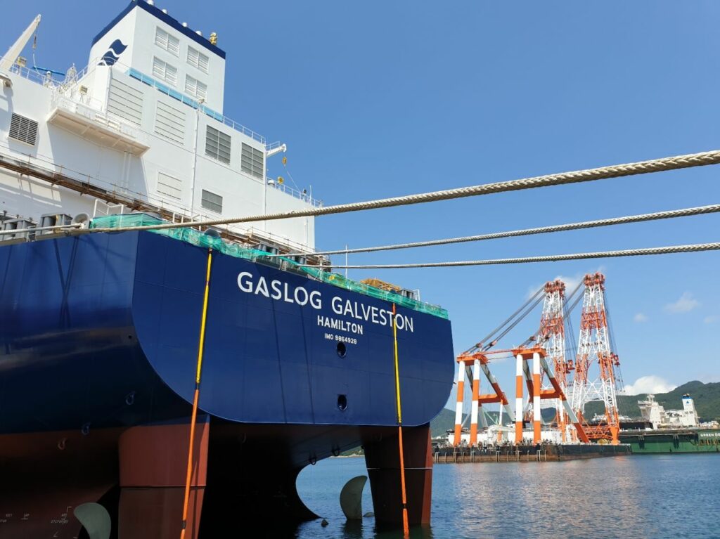 GasLog Galveston at the SHI shiyard.