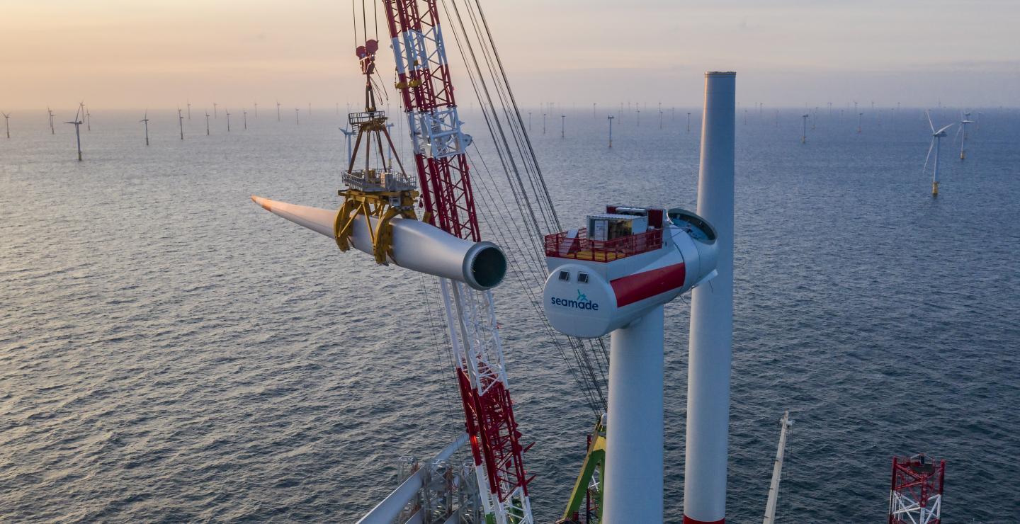 The wind turbine installation at the SeaMade offshore wind farm was completed on 30 November, with the 58th and final unit erected at the project site located 50 kilometres off the Belgian coast in the North Sea.