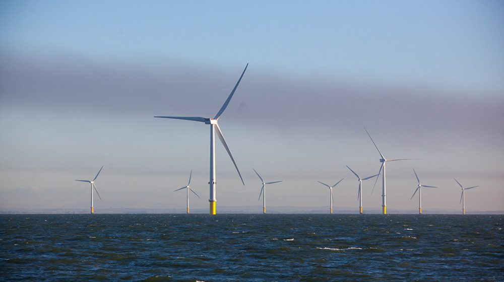 The Burbo Bank offshore wind farm in the UK