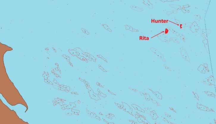 Hunter & Rita field location - Premier Oil