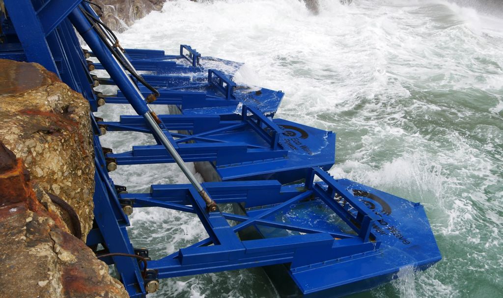 A photo of Eco Wave Power's Gibraltar wave energy plant (Courtesy of Eco Wave Power)