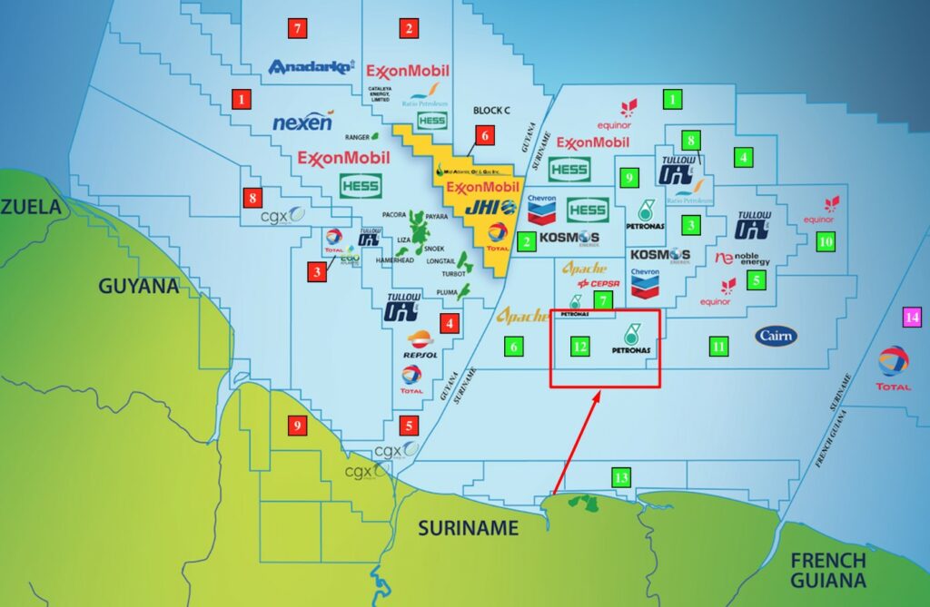 Location of Block 52 - Petronas