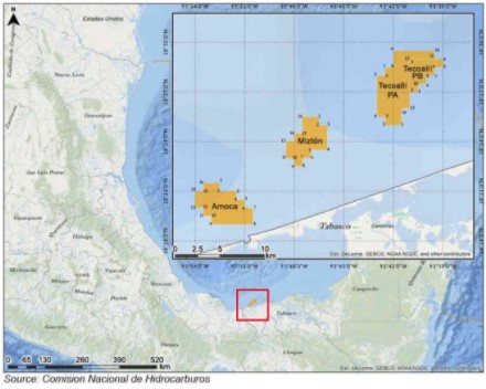 Offshore Area 1 location Eni