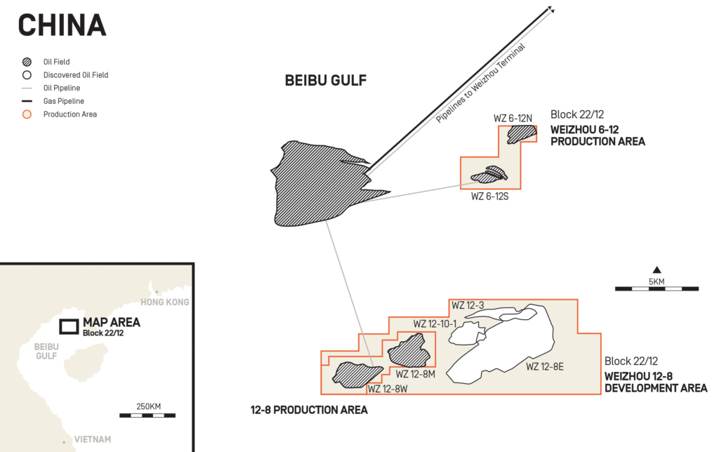 Block 22/12; Source: Horizon Oil CNOOC