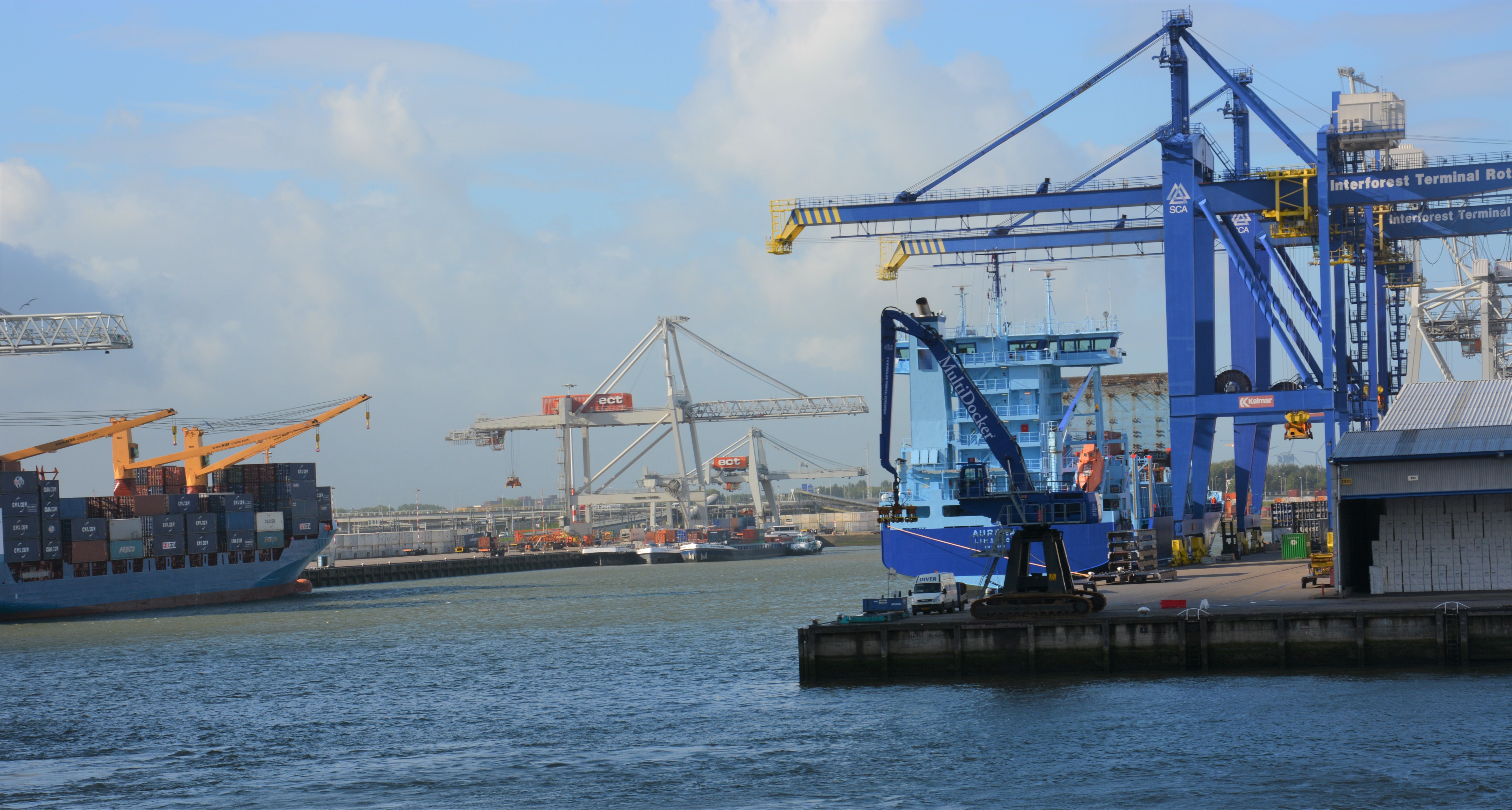 Shipping port of Rotterdam