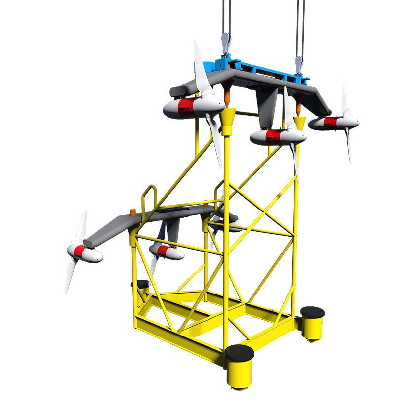 An image of HydroWing tidal device (Courtesy of HydroWing)